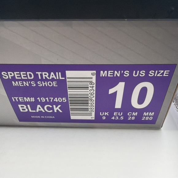 Gerry Men\'s SpeedTrail Lace-Up Light Weight Shoes, Black Size 10.